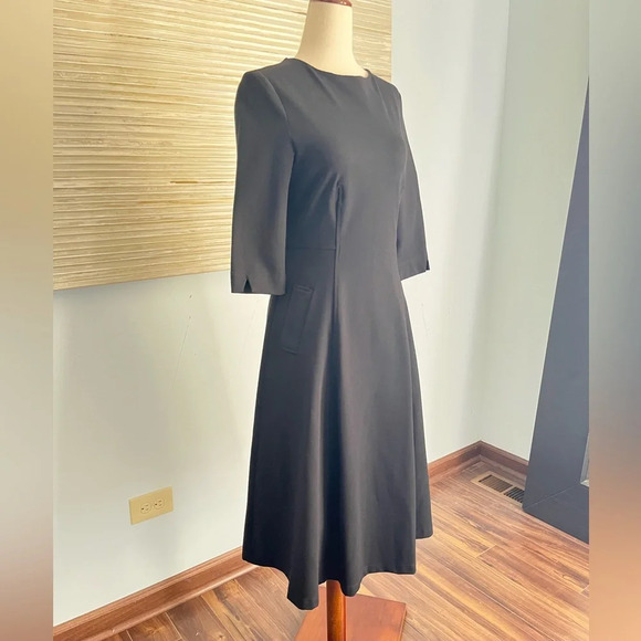 Metisu black 60s fit and flare dress size S - Picture 8 of 11